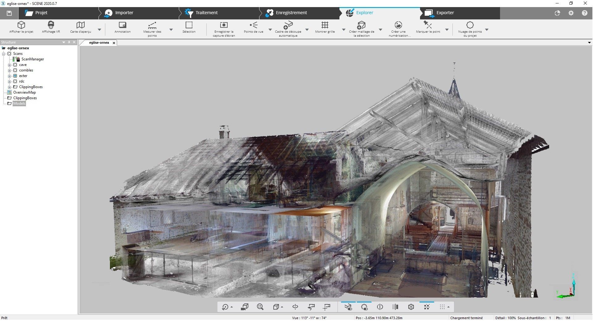 4B - VUE 3D COUPE Vue de la voute VUE 3D COUPE Vue de la voute