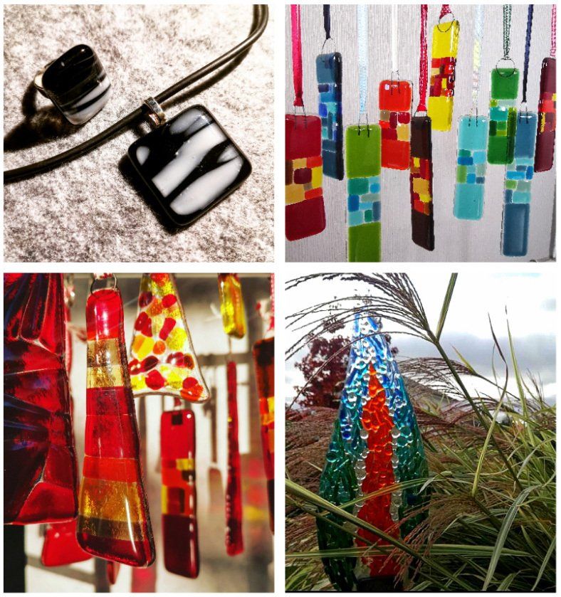 Glasschmuck von Jutta Hildebrandt im Atelier FarbFreiRaum