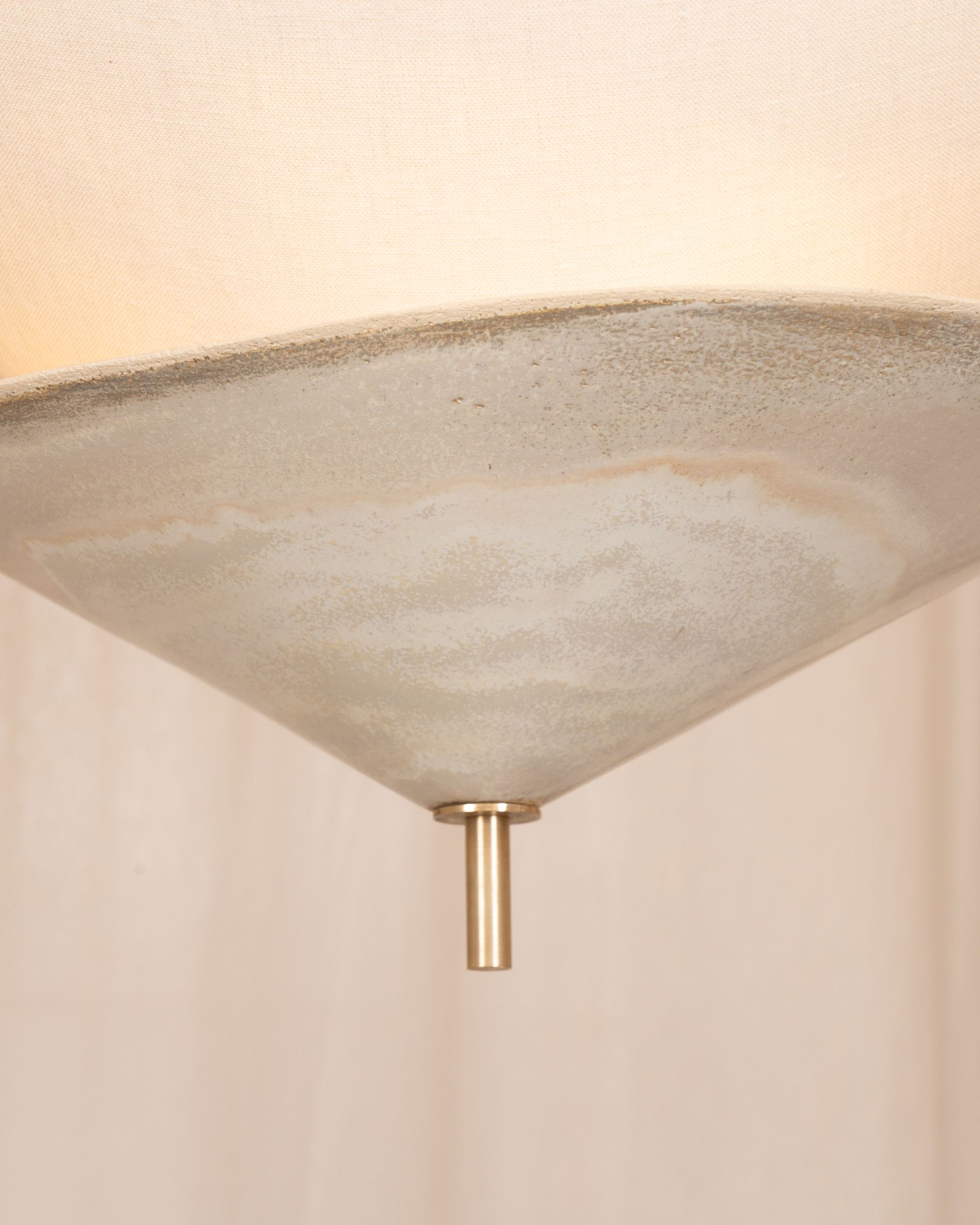 Elsa Foulon Stratus pendant lightceramic Schumacher fabric