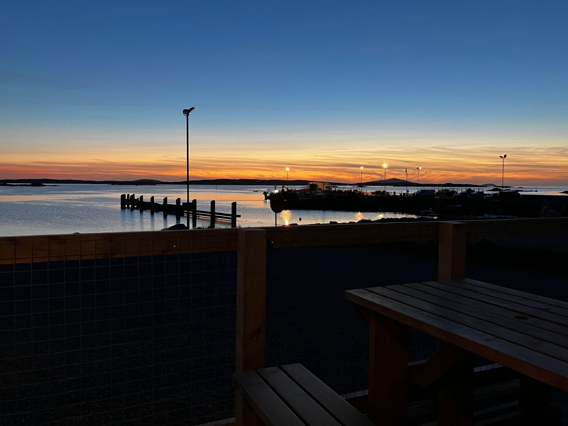 View from the Brewery at Leverburgh Pier