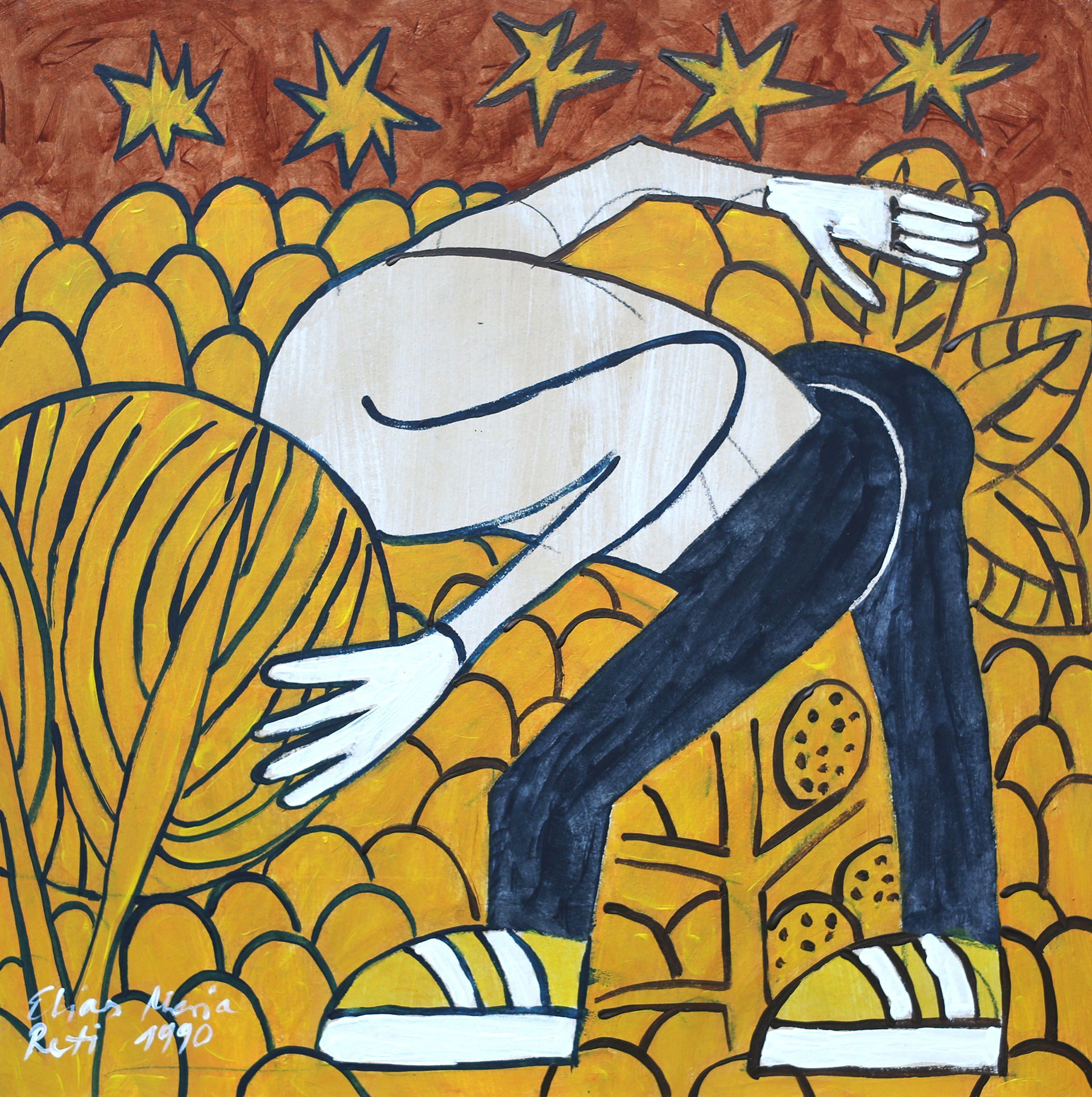 „Wu Wei Nr. 18, Elias Maria Reti, 1990. Acryl auf MDF (Hartfaserplatte). 55 cm. x 55 cm. Astroismus Oeuvre. „Wu Wei Nr. 18, Elias Maria Reti, 1990. Acryl auf MDF (Hartfaserplatte). 55 cm. x 55 cm. Astroismus Oeuvre.