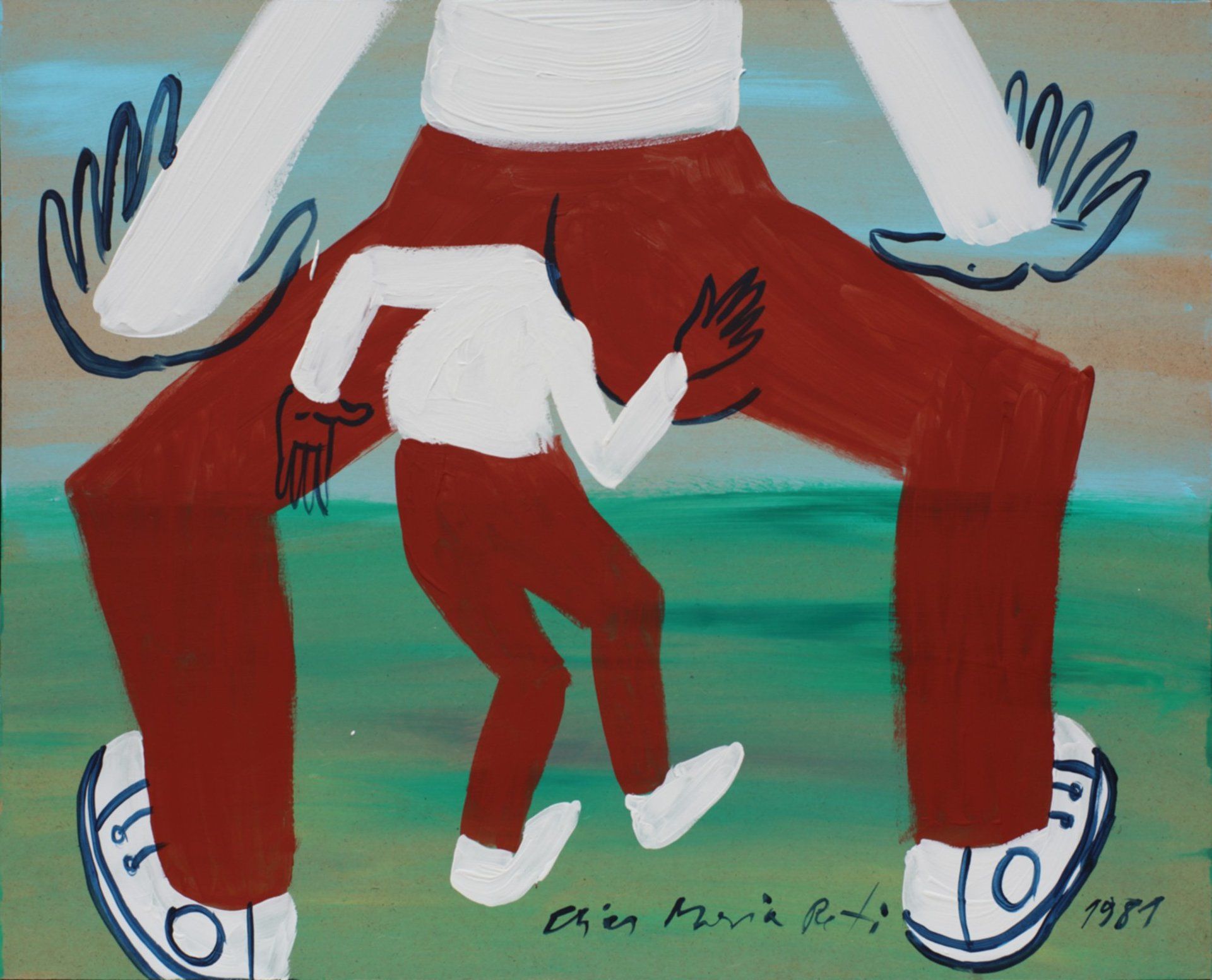 „Klein in Gross Nr. 33“, Elias Maria Reti, 1981. Akryl auf Holz. 50 cm. x 40 cm. „Klein in Gross Nr. 33“, Elias Maria Reti, 1981. Akryl auf Holz. 50 cm. x 40 cm.