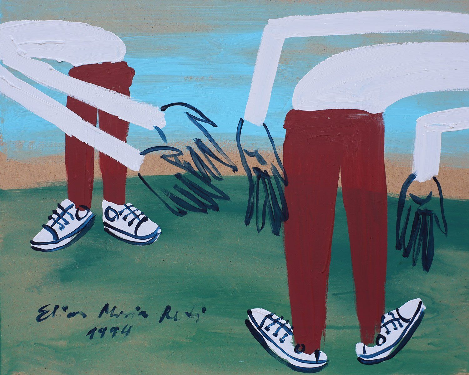 Bildbeispiel oben: „Ausblicke Nr. 51“, Elias Maria Reti, 1994. Akryl auf Holz. 50 cm. x 40 cm. Bildbeispiel oben: „Ausblicke Nr. 51“, Elias Maria Reti, 1994. Akryl auf Holz. 50 cm. x 40 cm.