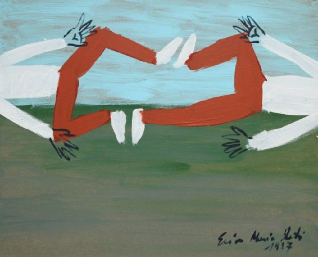 Bildbeispiel oben: „Magnetismus Nr. 24“, Elias Maria Reti, 1997. Acryl auf Holz. 50 cm. x 40 cm. Bildbeispiel oben: „Magnetismus Nr. 24“, Elias Maria Reti, 1997. Acryl auf Holz. 50 cm. x 40 cm.