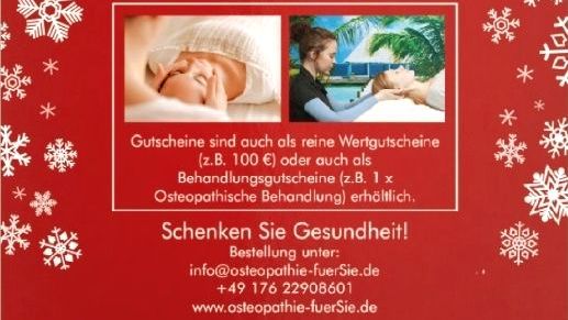 Weihnachtsgutscheine mit 30% Rabatt