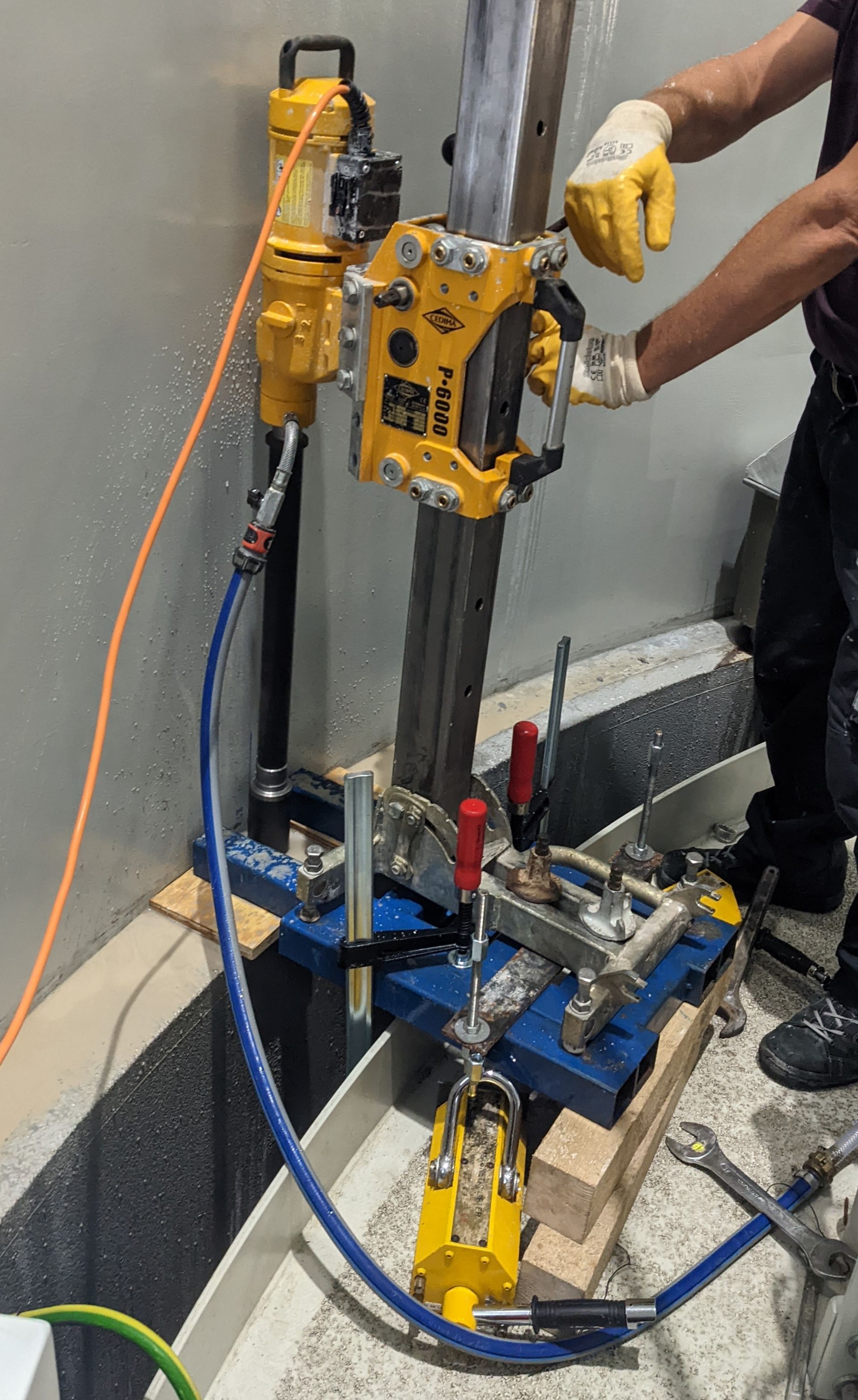 Offshore Betonproben Grout