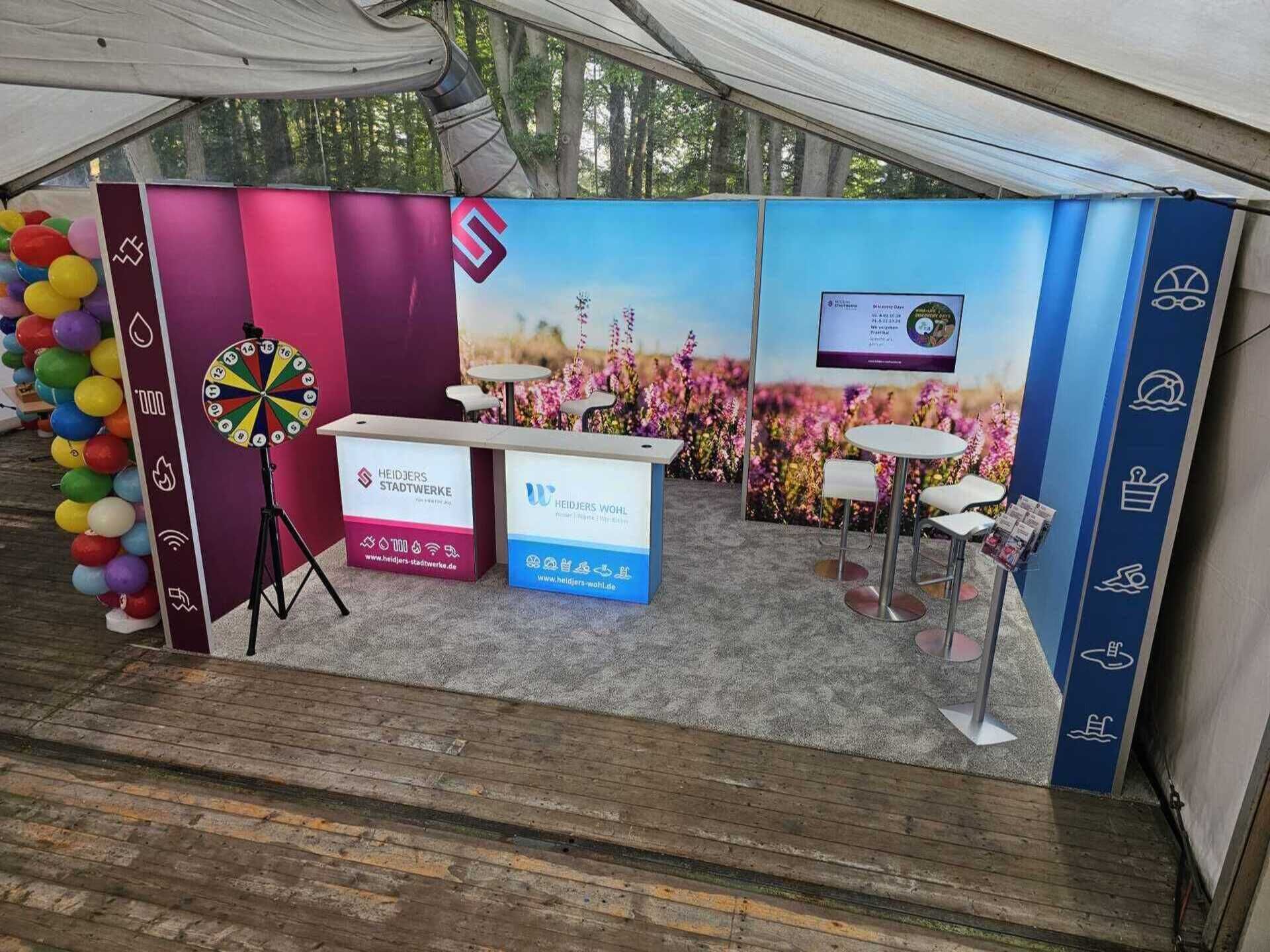 Messestand der Heidjers Stadtwerke