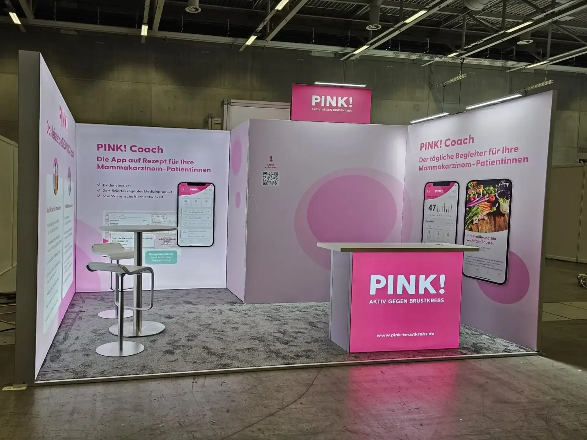 Messestand der Firma PINK!