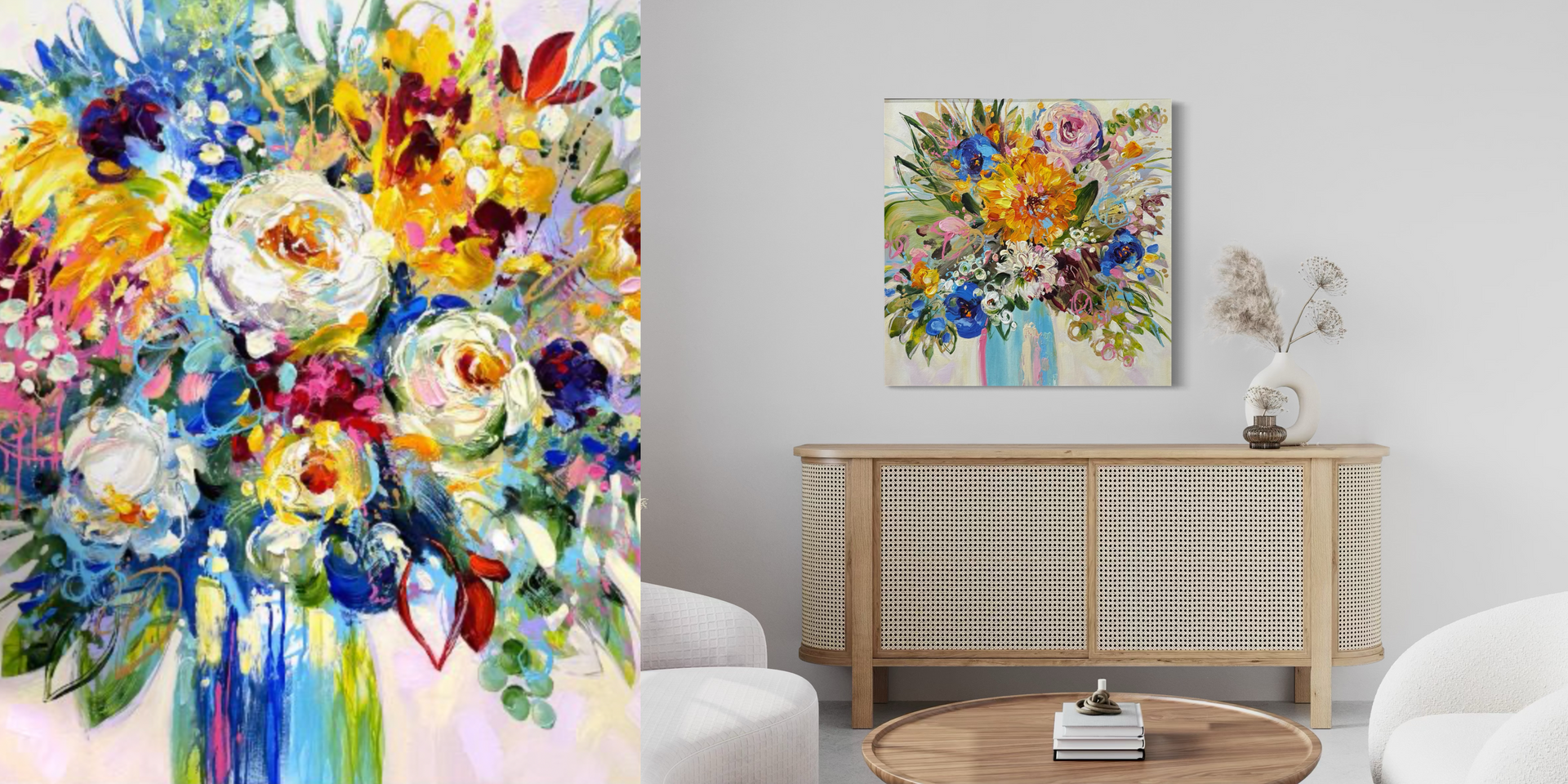 Original Floral Oil Painting by Anna Cher
