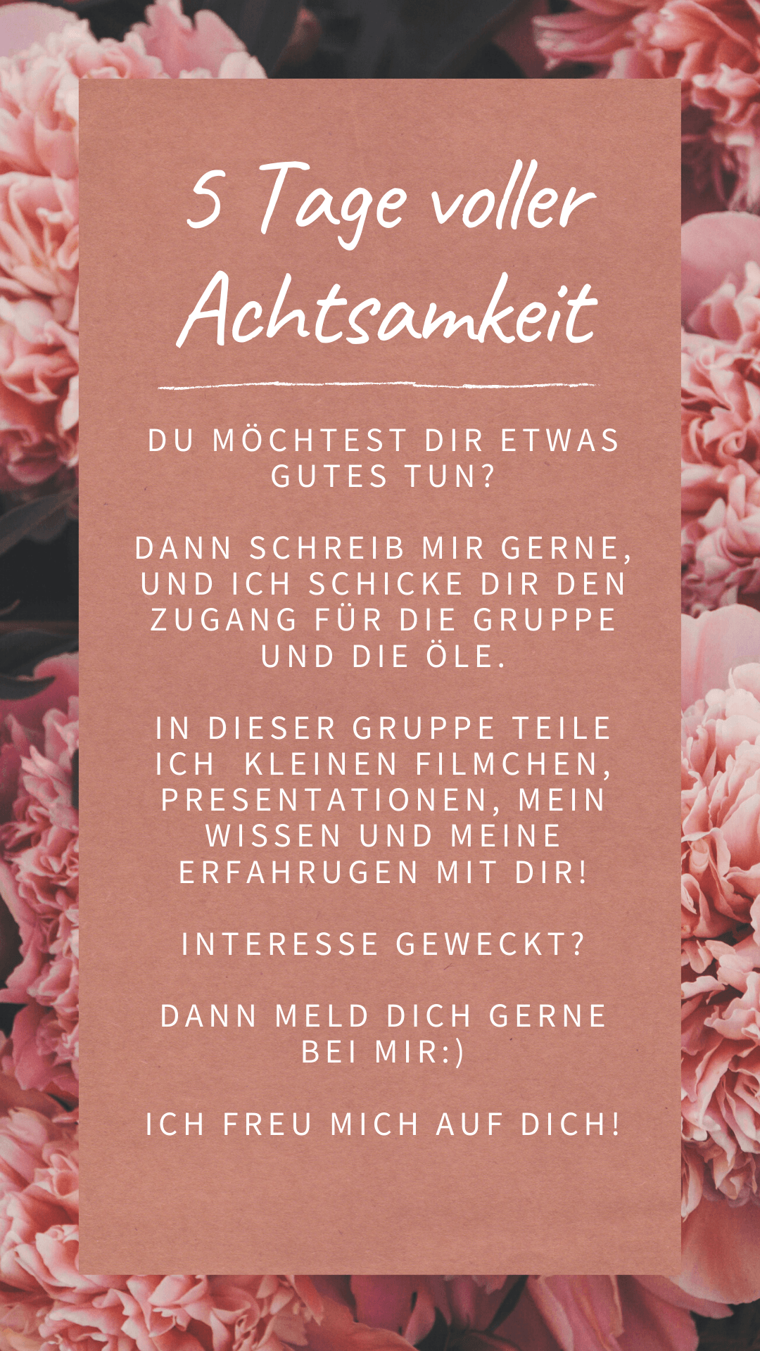 Tu dir etwas gutes 5 Tage voller Achtsamkeit