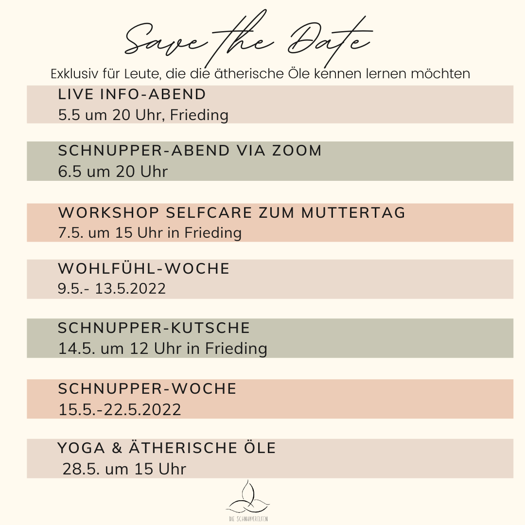 Unsere Veranstaltungen im Mai Termine im Mai