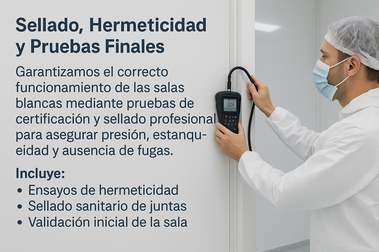 Sellado, Hermeticidad y Pruebas Finales