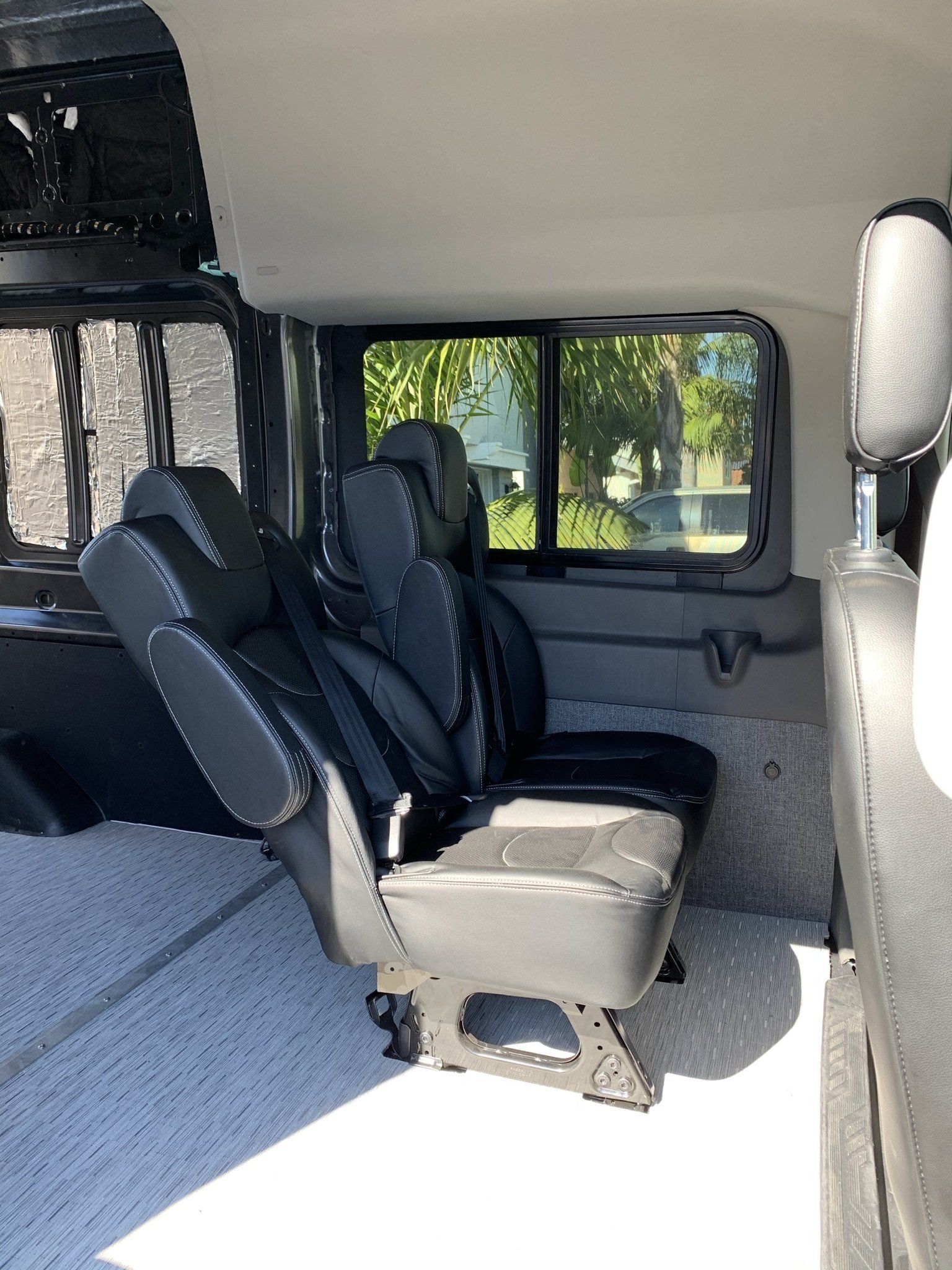 Double Bench Seat in Transit Crew Van