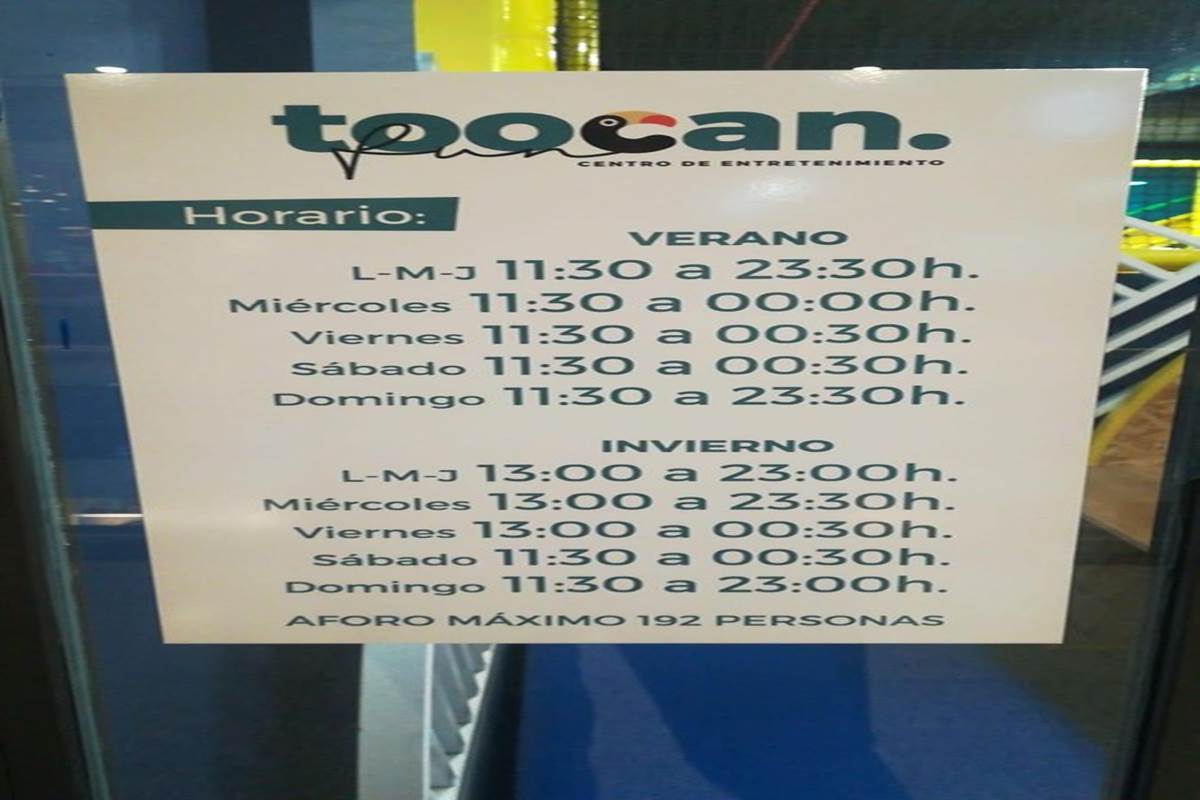 horarios de toocan fun