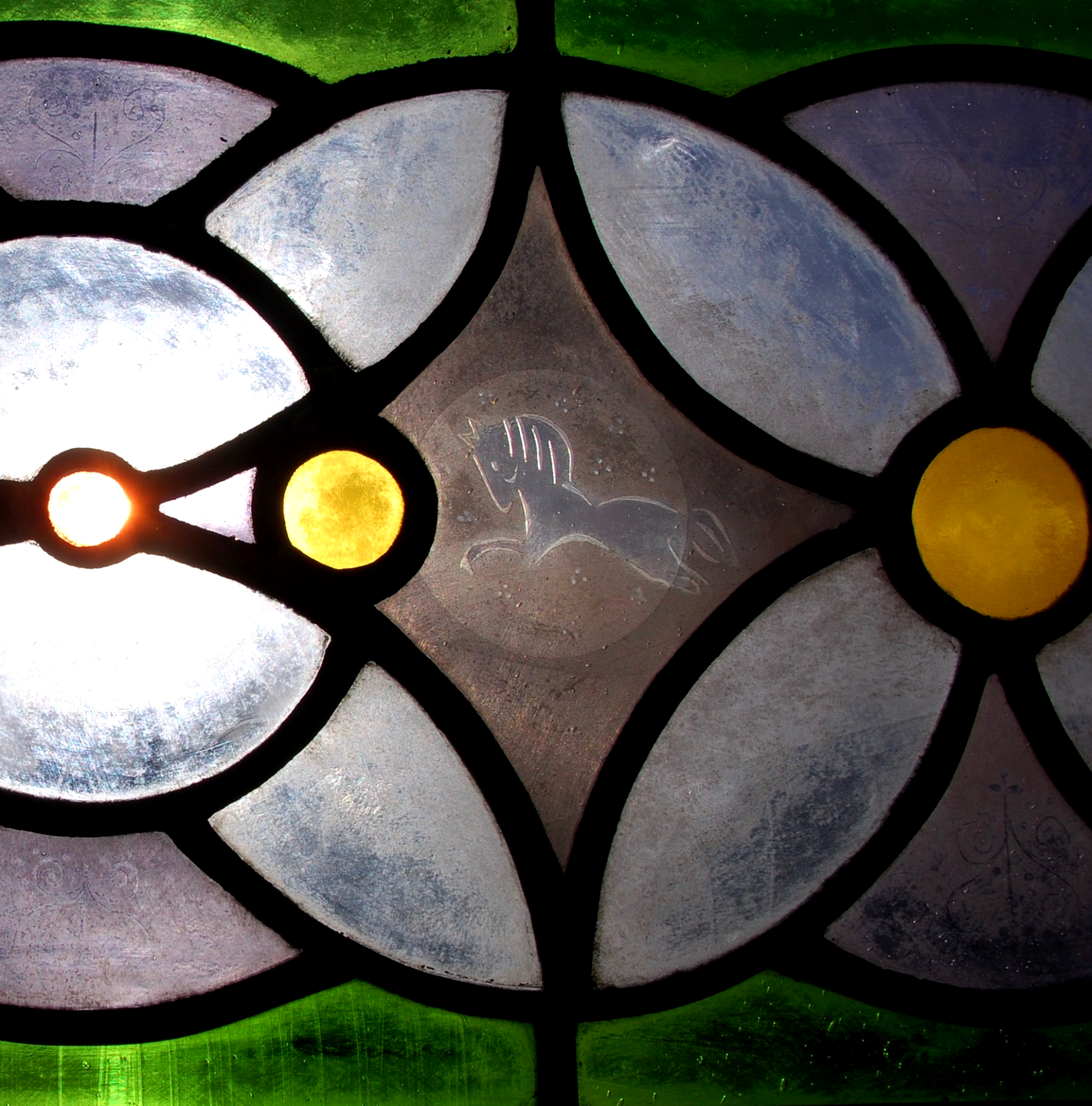 Architectural glass art stained glass Oksana Kondratyeva Wells