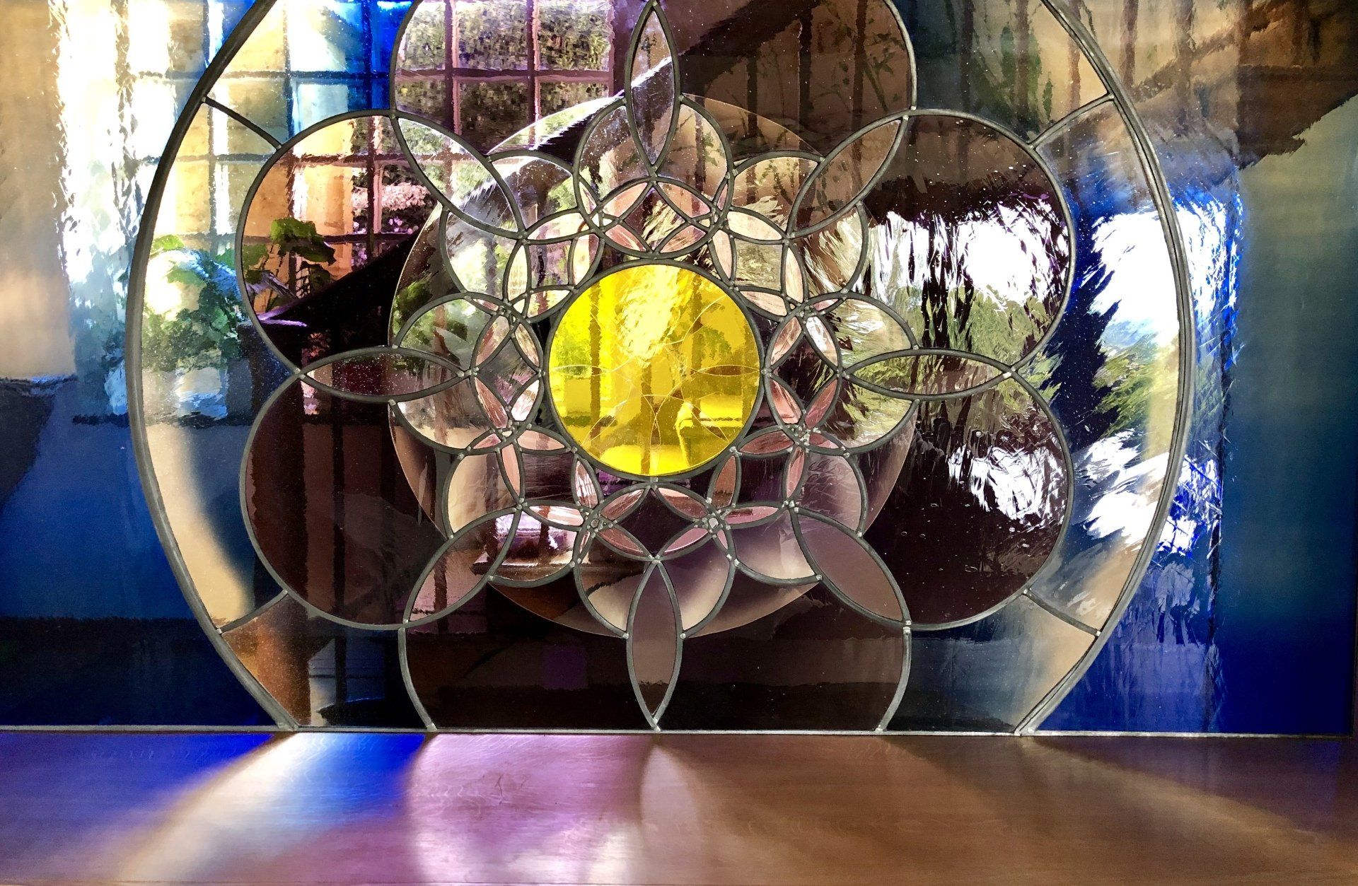 Architectural glass art stained glass Oksana Kondratyeva Kingcombe