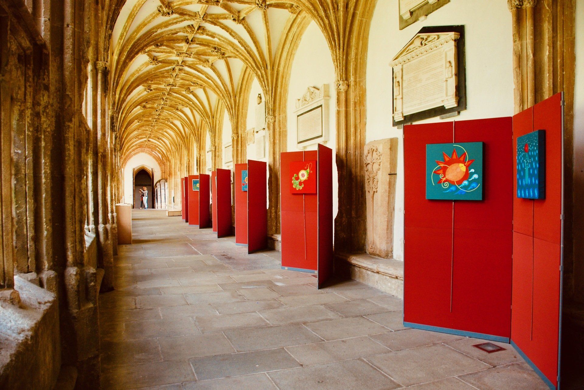 Embroideries by Oksana Kondratyeva at Wells Cathedral