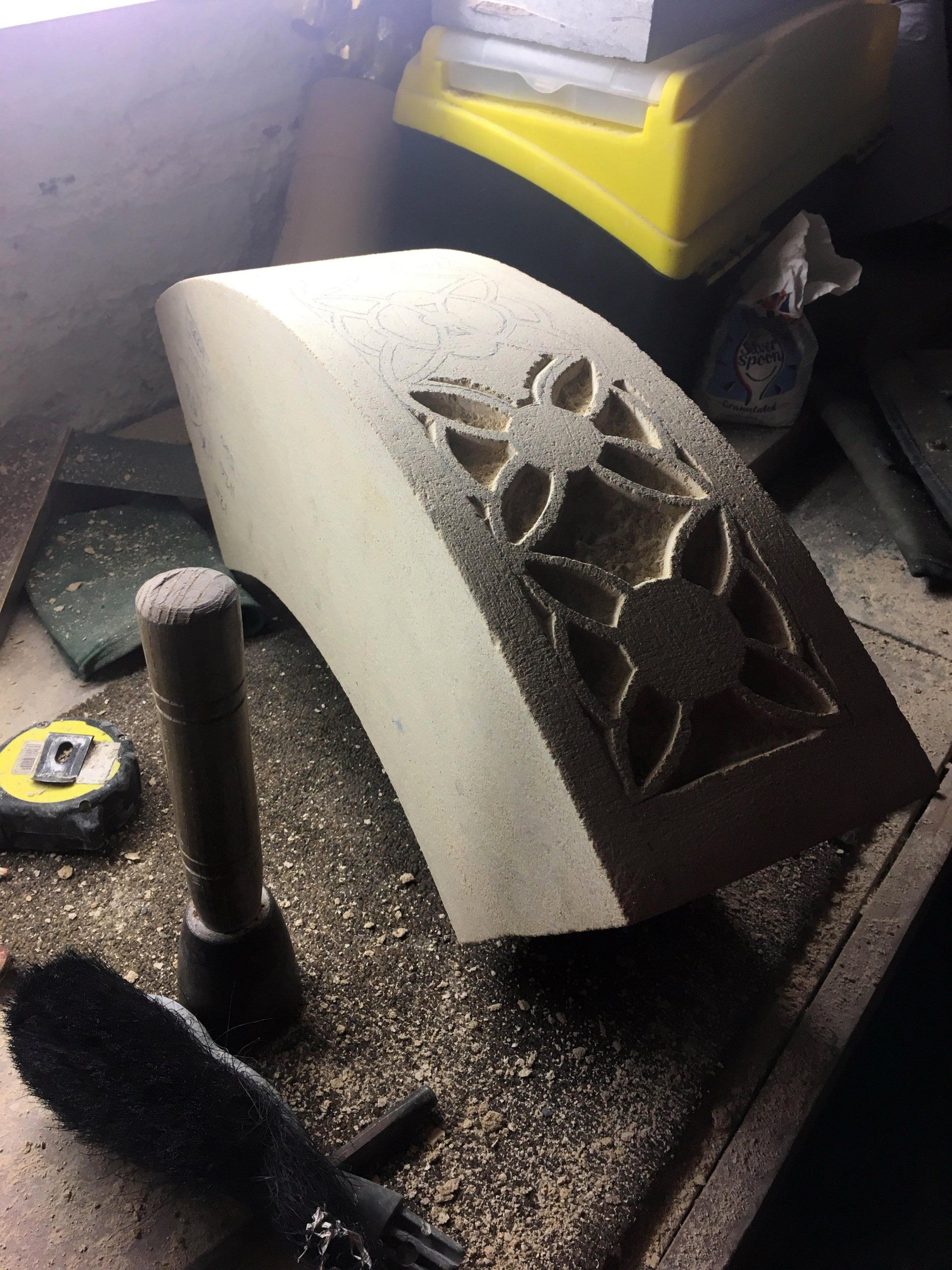 Architectural glass art stained glass Oksana Kondratyeva Wells