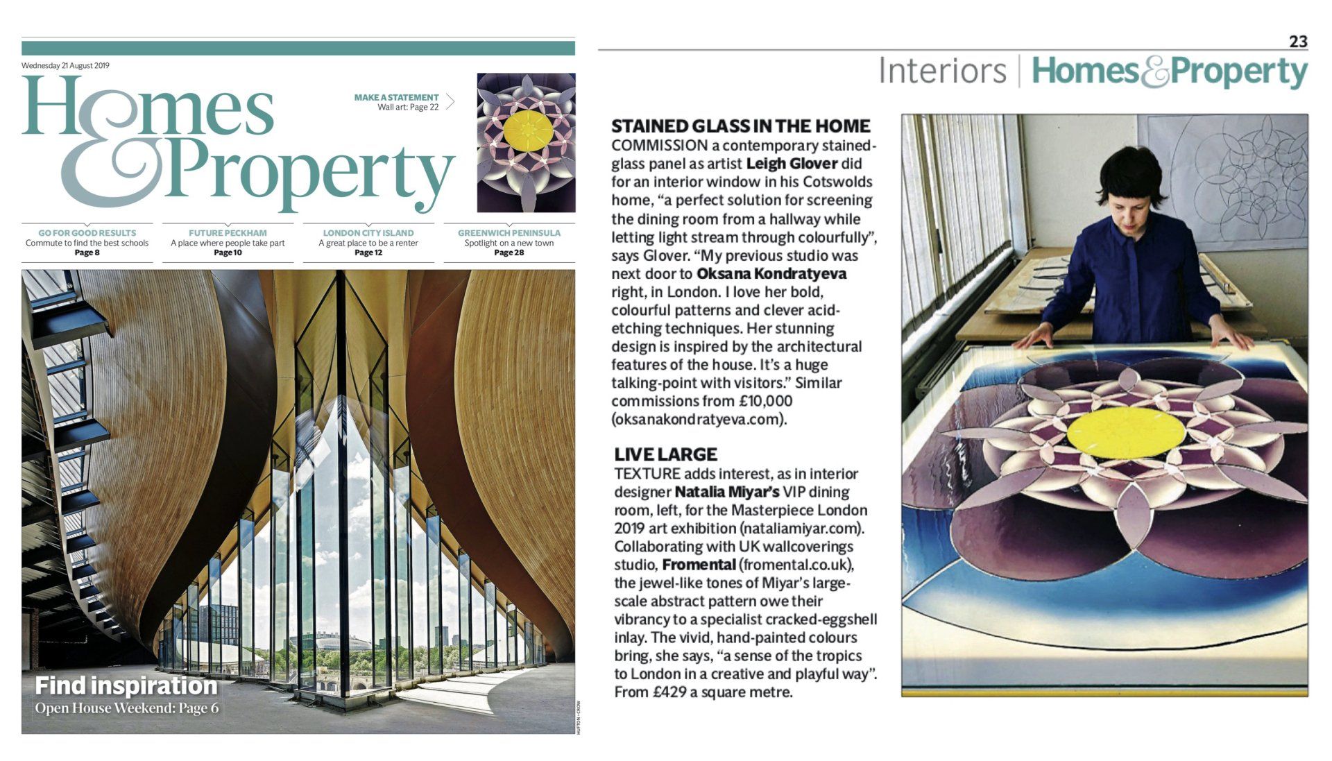 Stained glass Oksana Kondratyeva Kingcombe