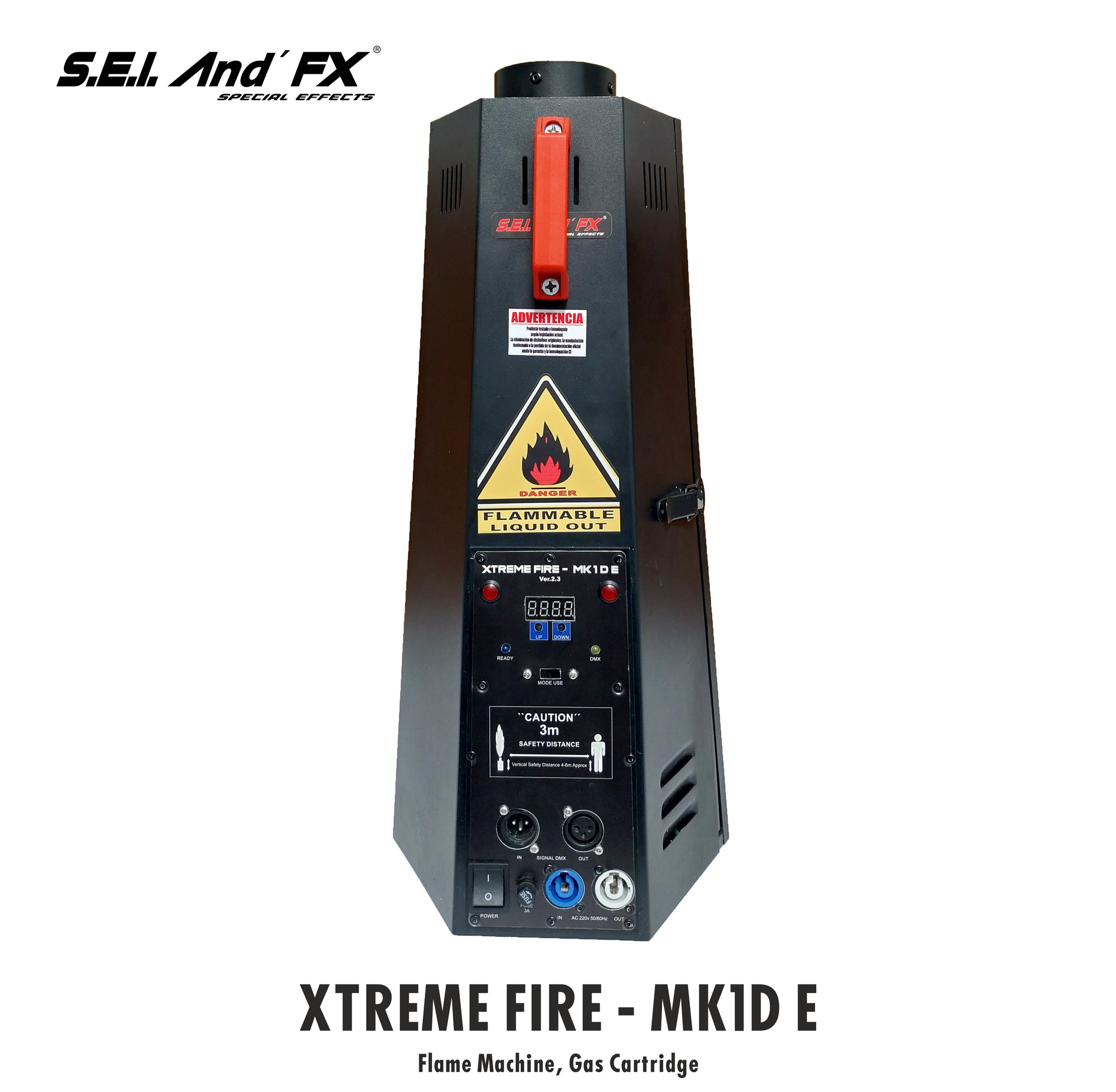 XTREME-FIRE MK1D E
Flame Machine, Gas Cartridge
