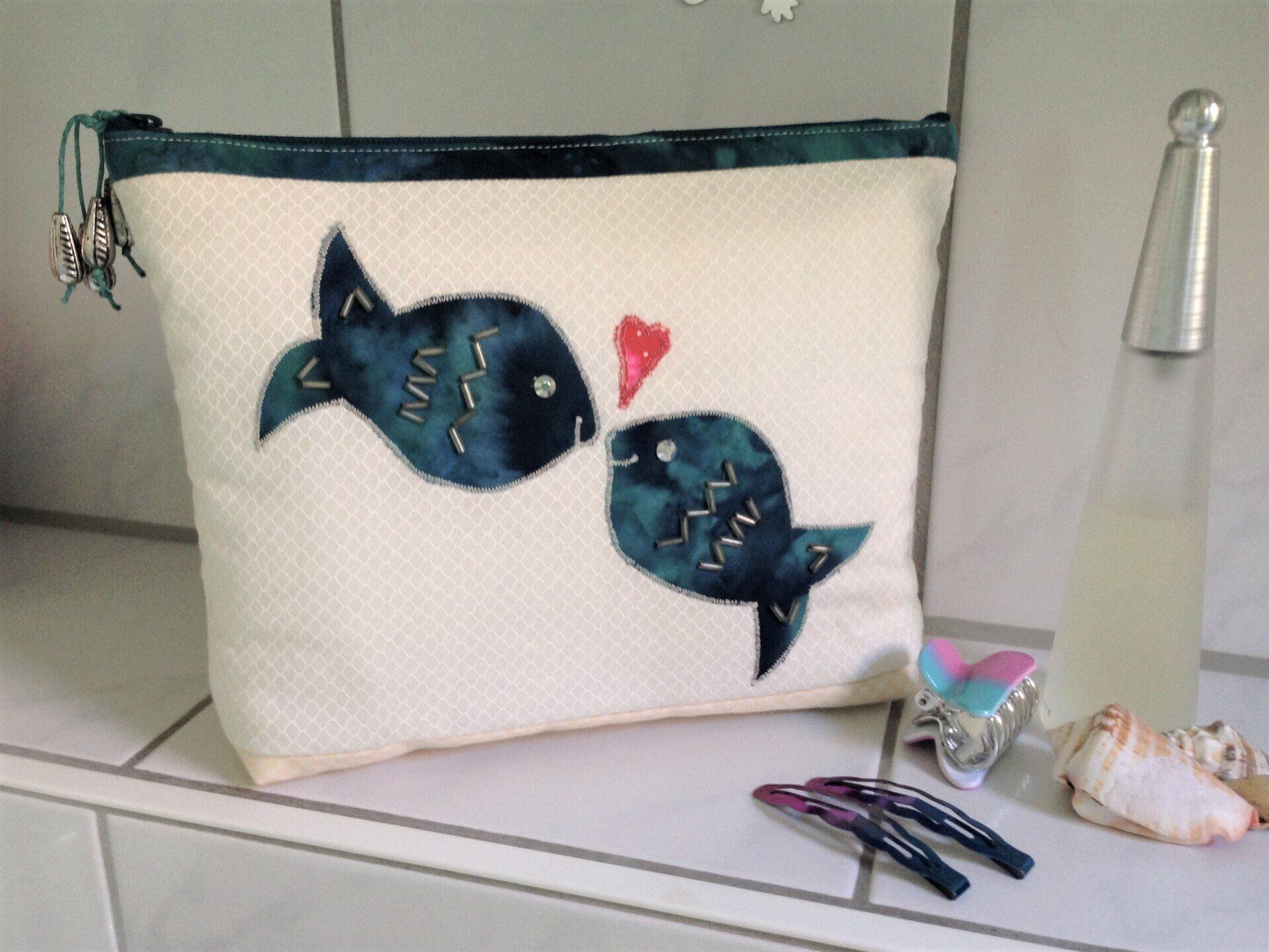 Beautybag groß mit reissverschluss