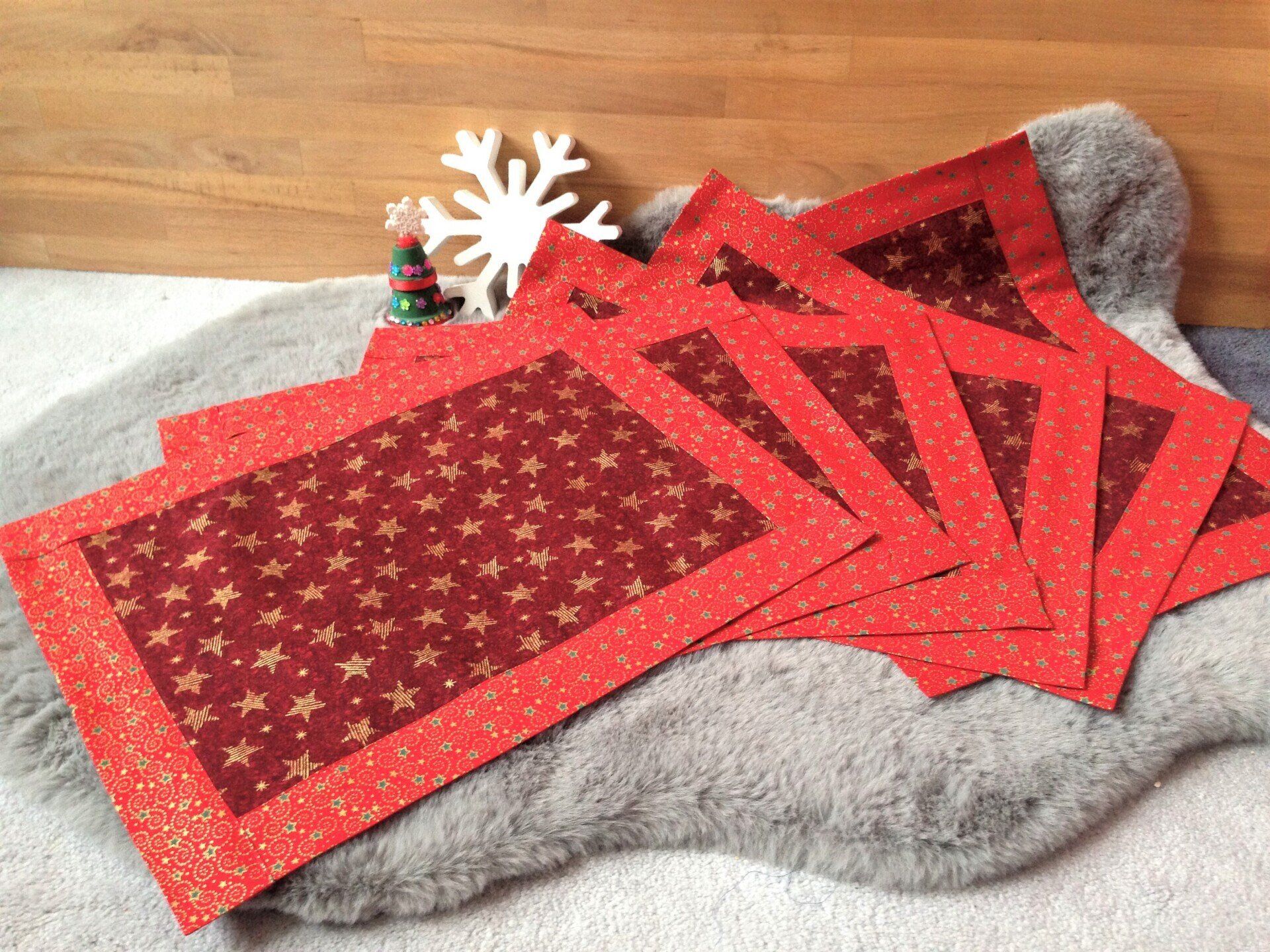 wunschanfertigung weihnachtstischset platzset