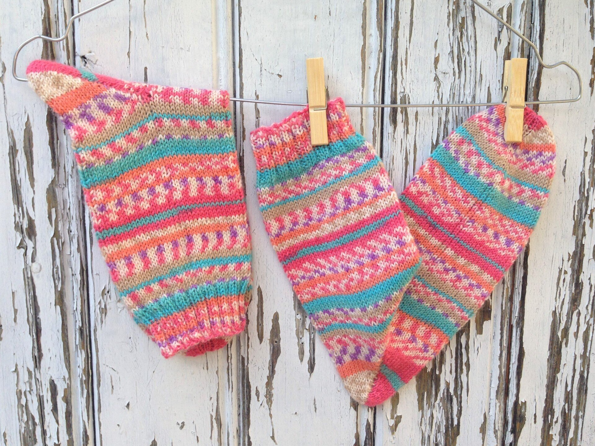 stricksocken wollstrümpfe norwegermuster handgestrickte socken