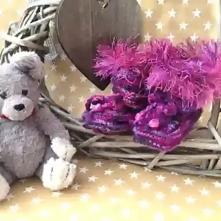 selbstgestricktes für Babys individuell Babyschuhe