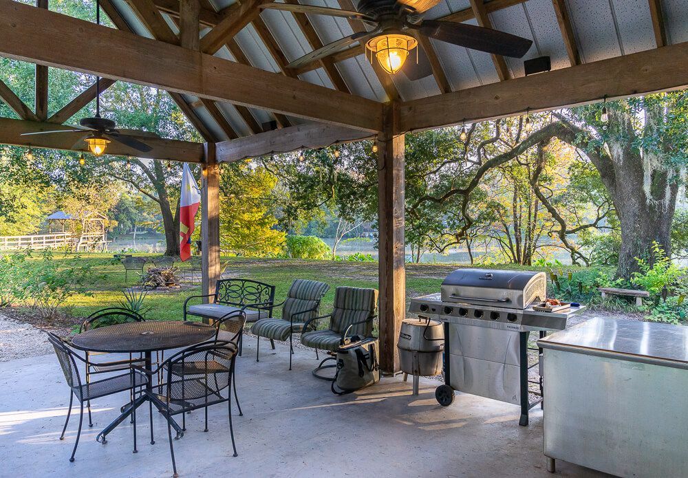 Community Outdoor Pavilion for All Guests at Country Charm