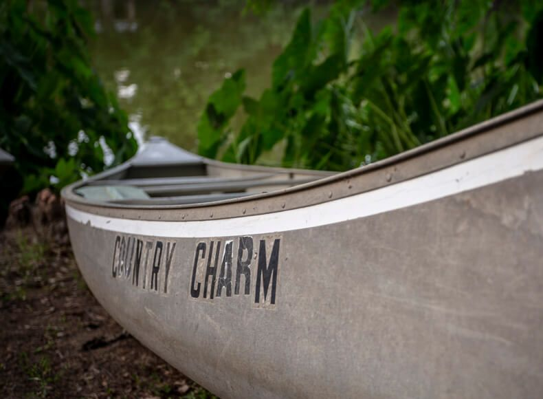 Canoes and Boats for use on the Stocked Fishing Pond