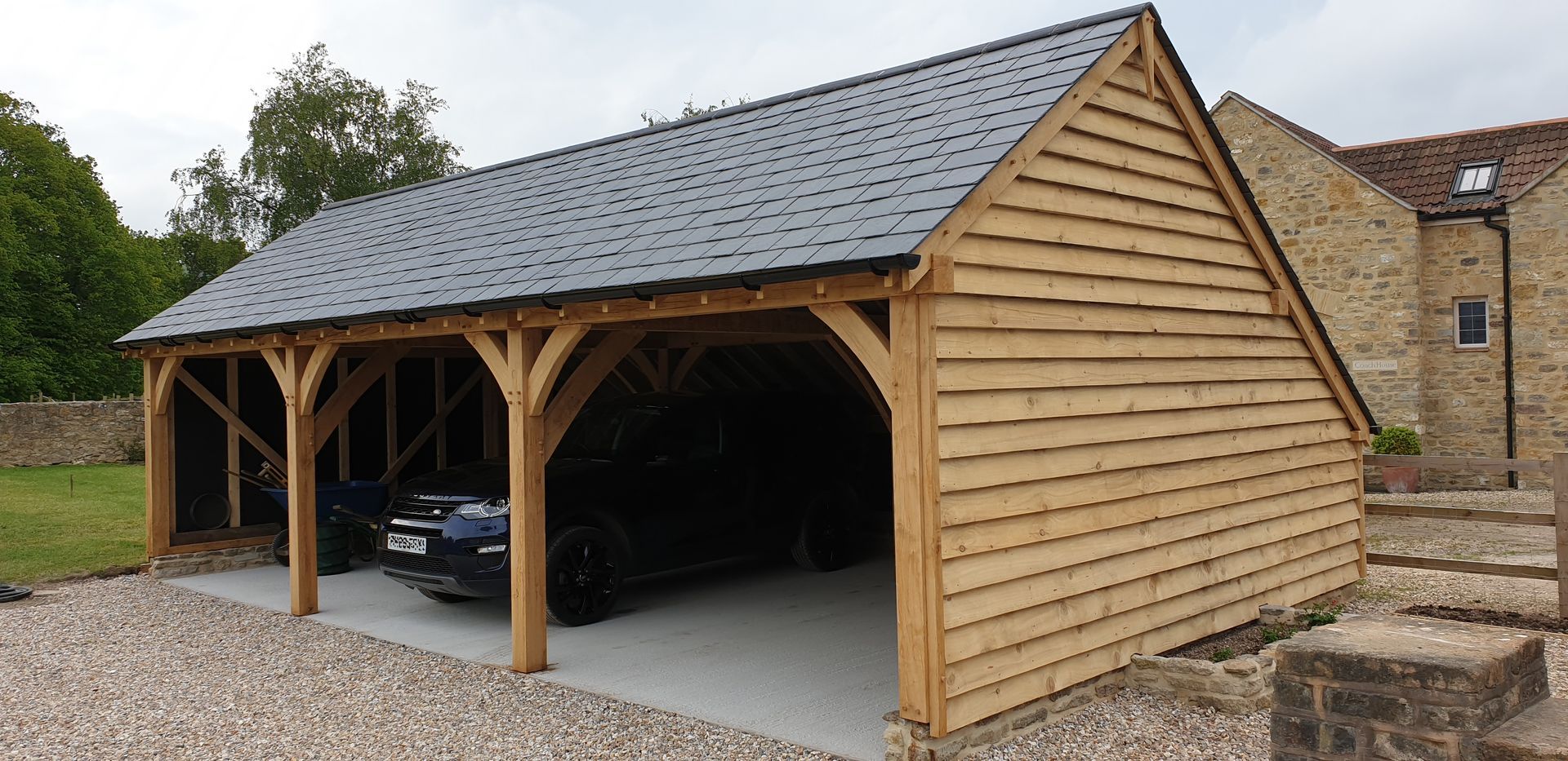 3 Bay Oak Framed Garage