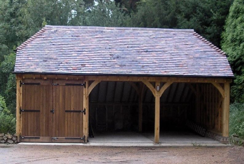 3 Bay Oak Framed Garage