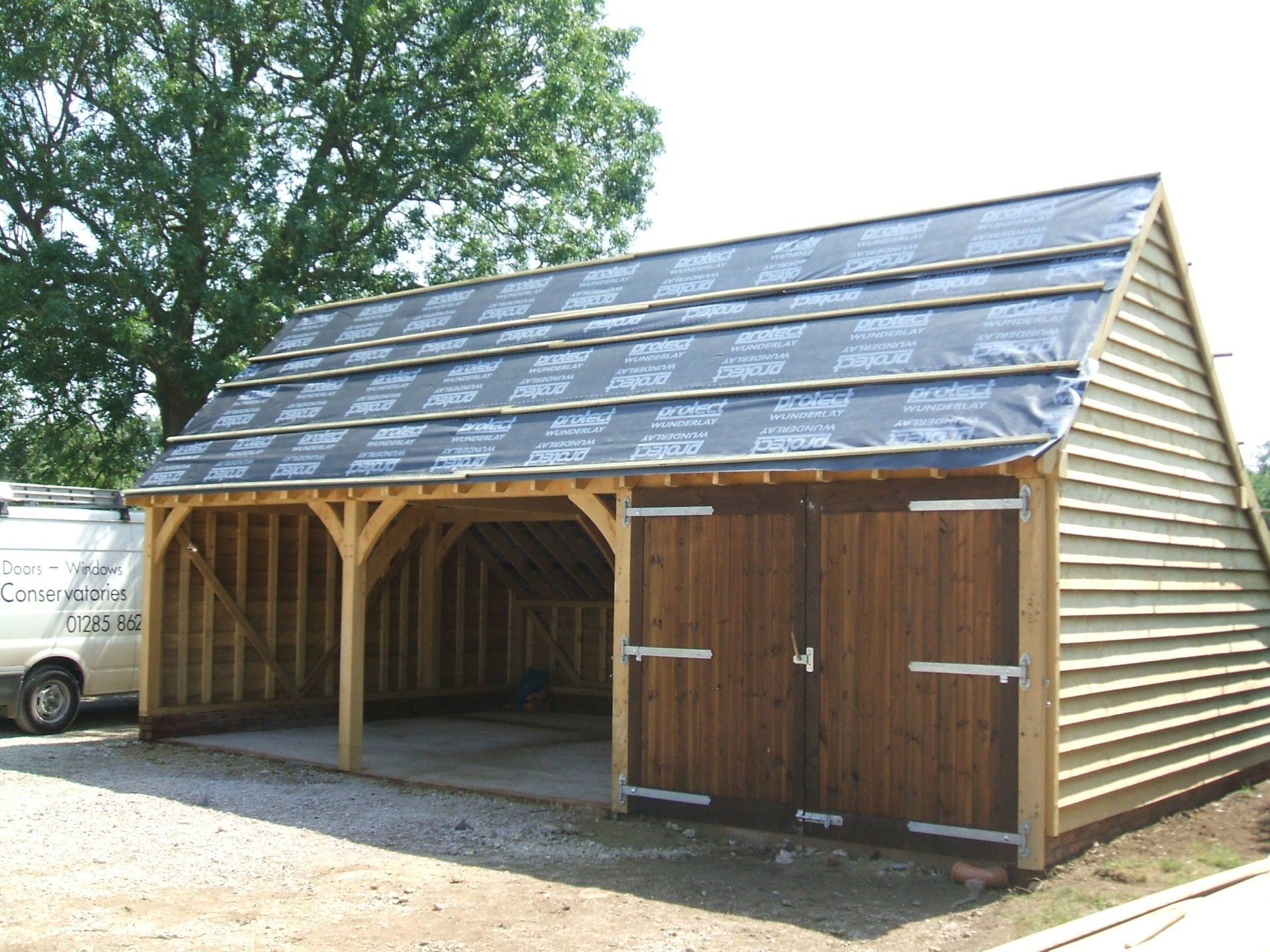 3 Bay Oak Framed Garage