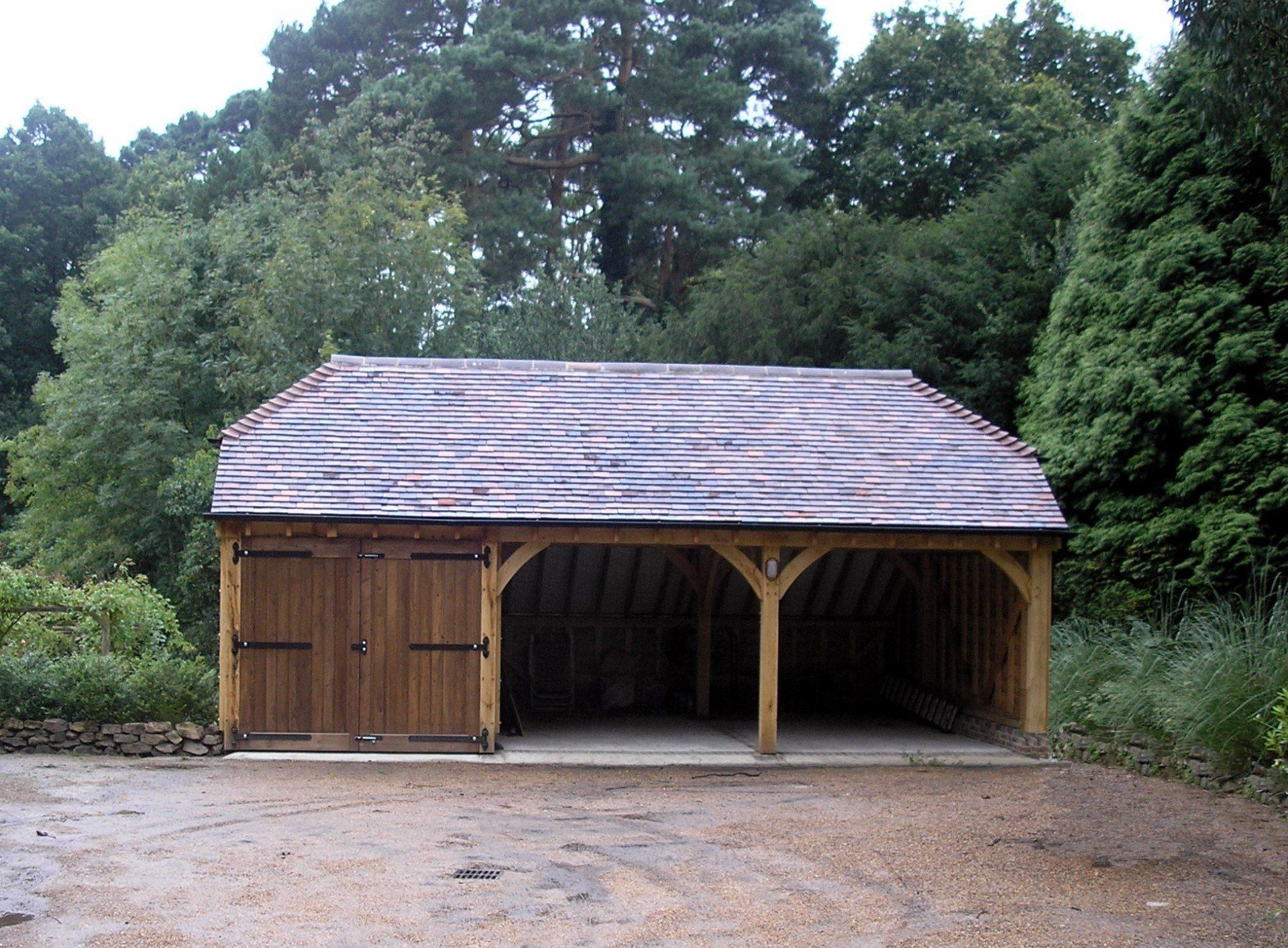 3 Bay Oak Framed Garage
