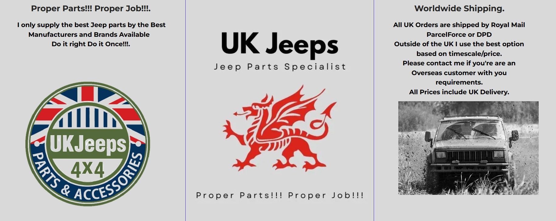 UK Jeeps , Jeep Parts Specialist , UK Jeep Parts , Jeep Cherokee XJ Parts. Jeep Wrangler TJ Parts , Jeep Parts UK