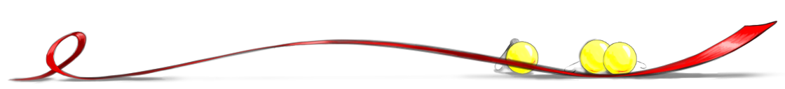 ribbon and balls spacer image