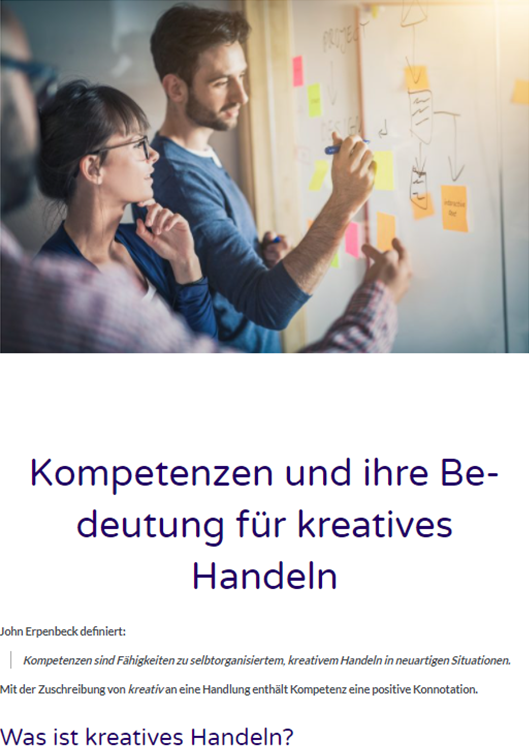 Kompetenzen und ihre Bedeutung für kreatives Handeln Was ist kreatives Handeln? In: kodekoncept.com Karl Kreuser, Apr 2019