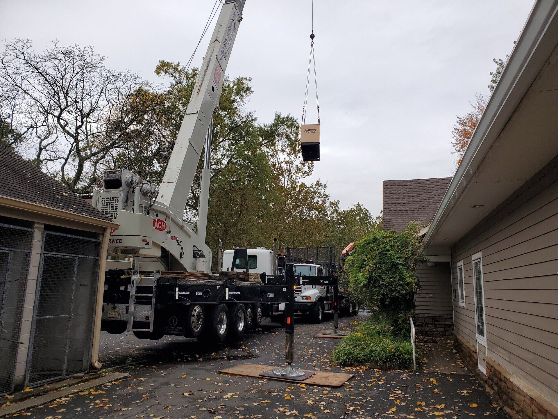 ACH Crane Rental Generator Crane Lift