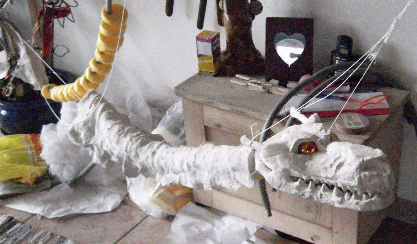 Drachenkörper erster Entwurf