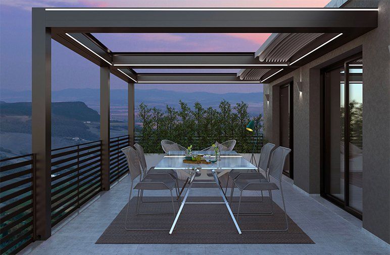 Neue moderne Pergola-Anlagen