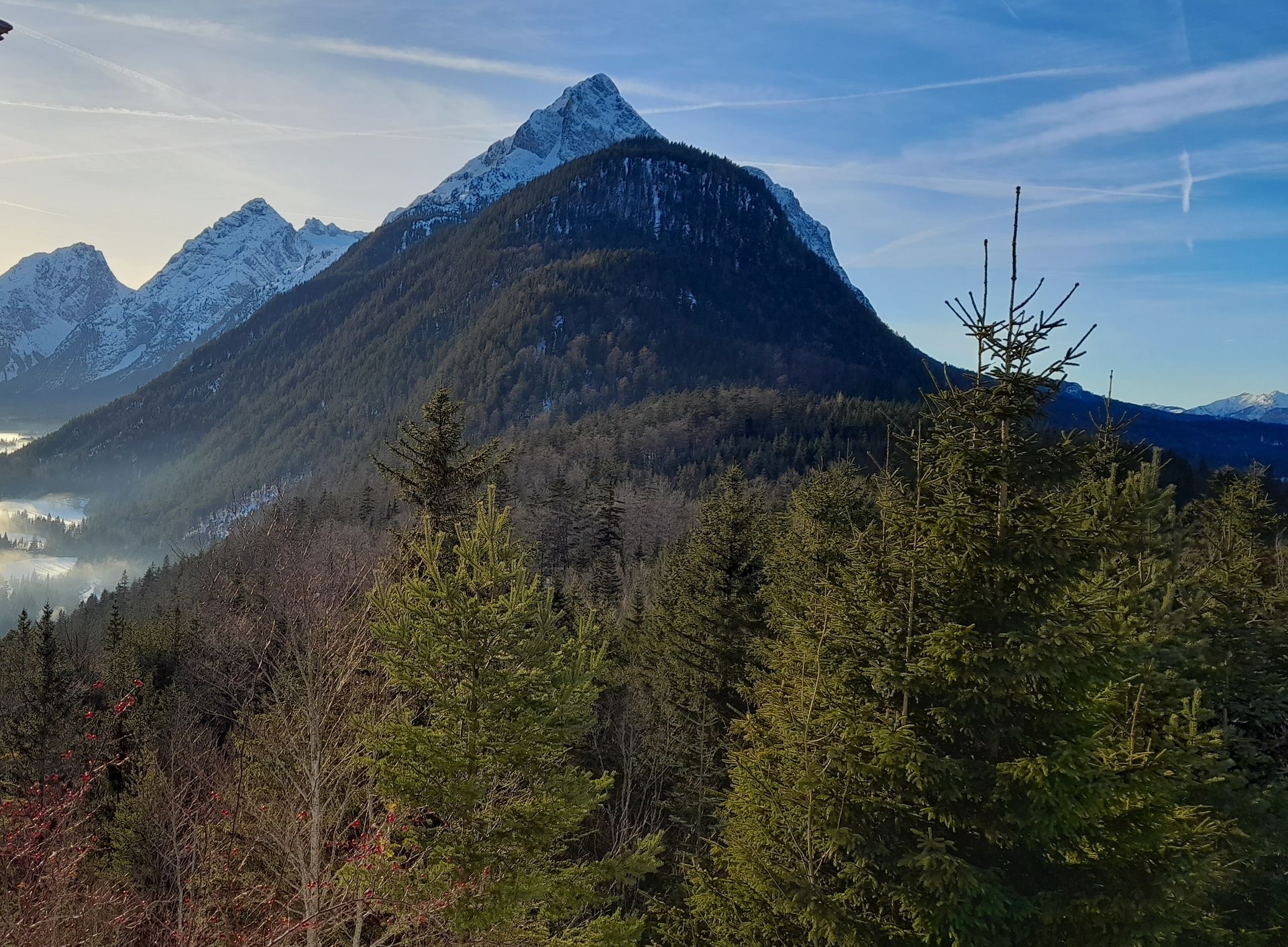 Blick von der Ederkanzel nach Tirol, Österreich