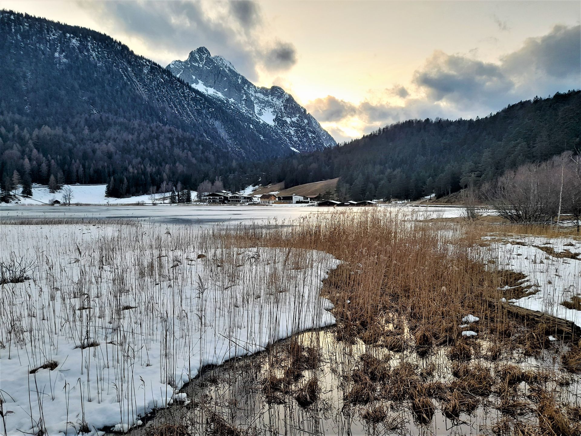 Der Lautersee im Winter ist wunderschön