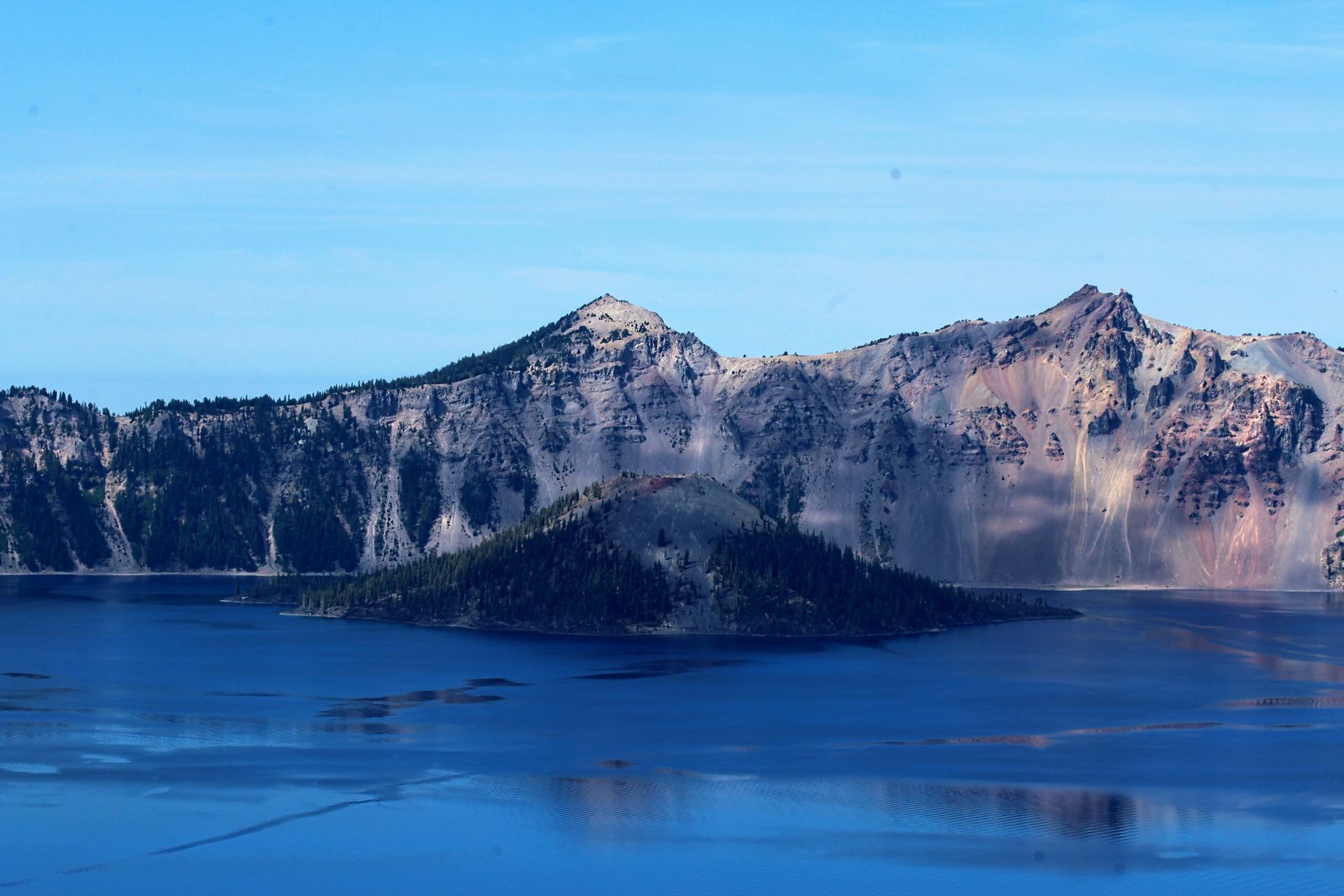 Blick auf den Crater Lake Oregon vom Mount Scott Trail Crater Lake