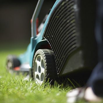 Rasenmäher Detail Foto