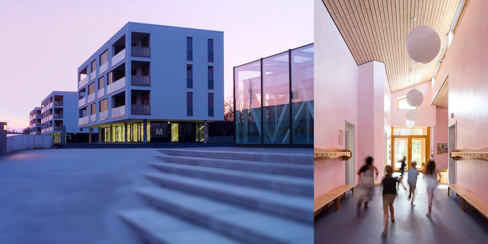 Architekturfoto Wohn- und Geschäftshaus in Düsseldorf, Architektur Innenraum, Szene im Kindergarten