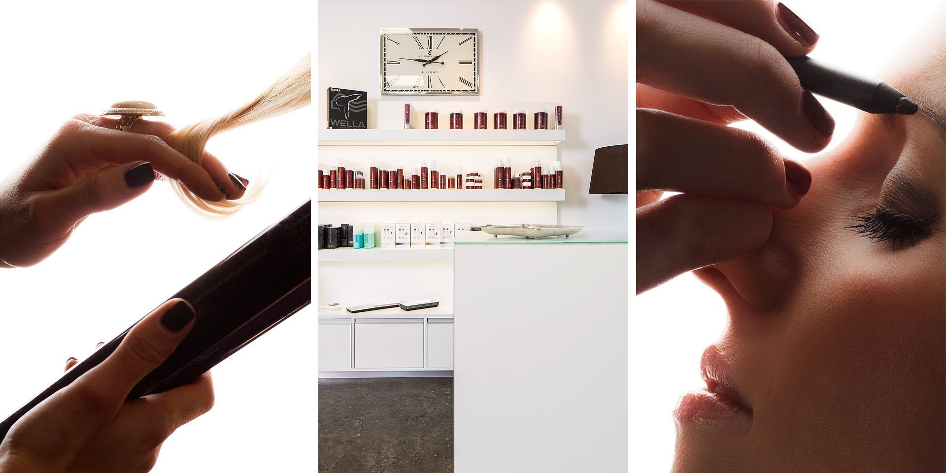 Unternehmensfoto, Geschäfts-Innenraum-Foto, Architekturaufnahme, Kosmetikfoto, Haardesign-Foto