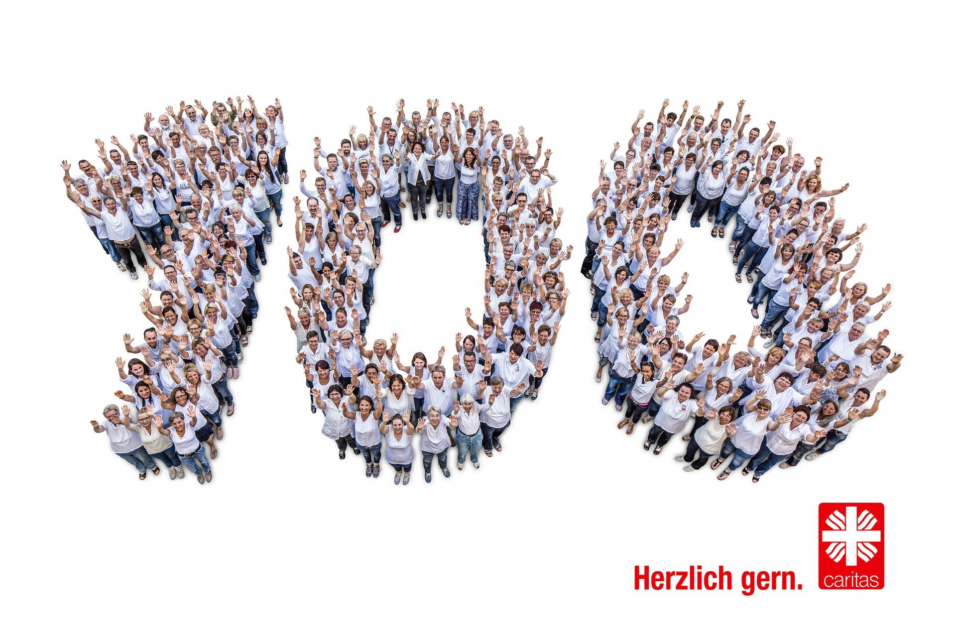 Corporate-Gruppen-Szene-Foto, Media- und Werbefoto für den Caritas-Verband Mönchengladbach