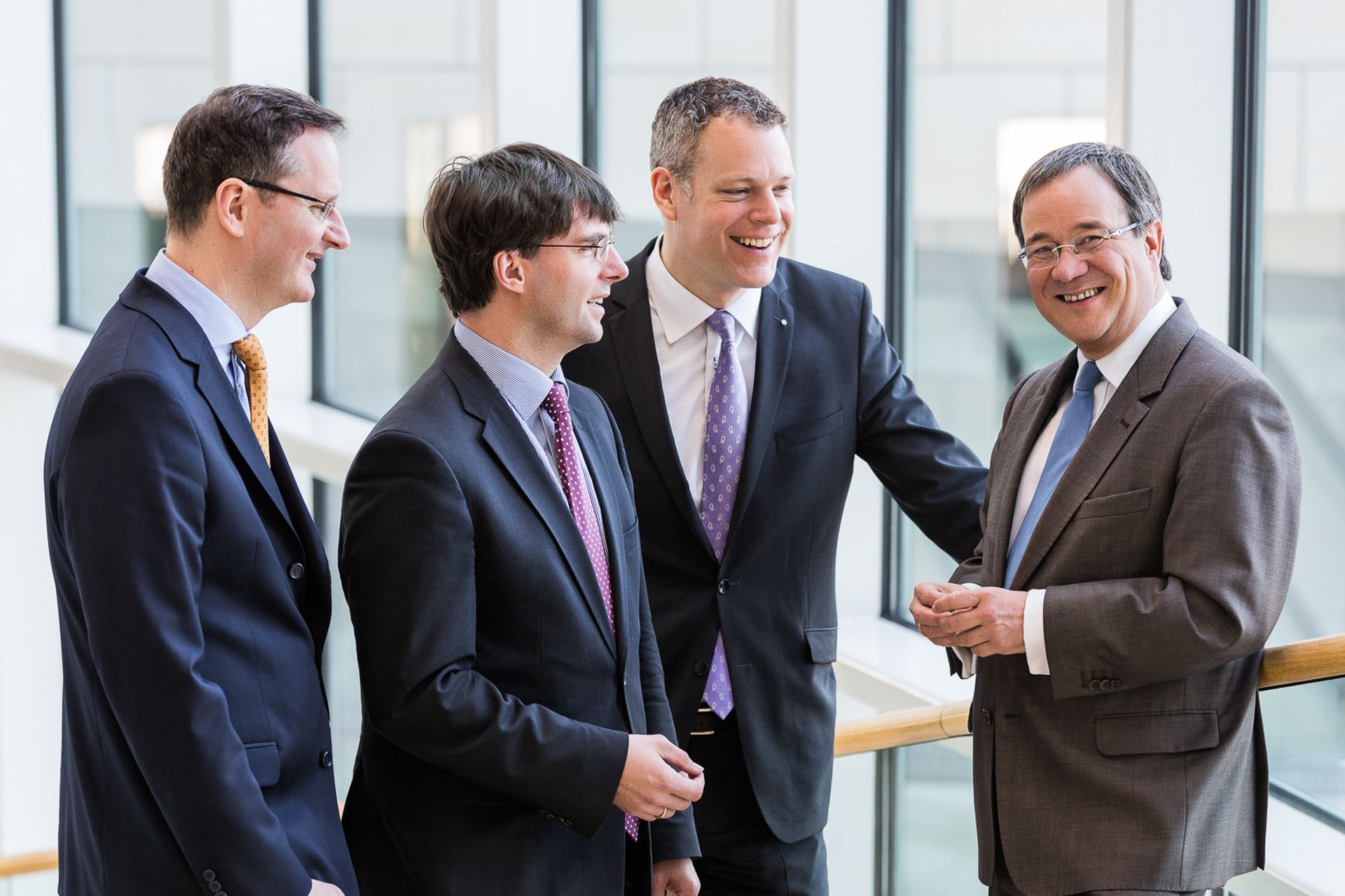 Media-Porträt: Dr. Stefan Berger, Dr. Marcus Optendrenk, Dr. Andreas Coenen und Armin Laschet