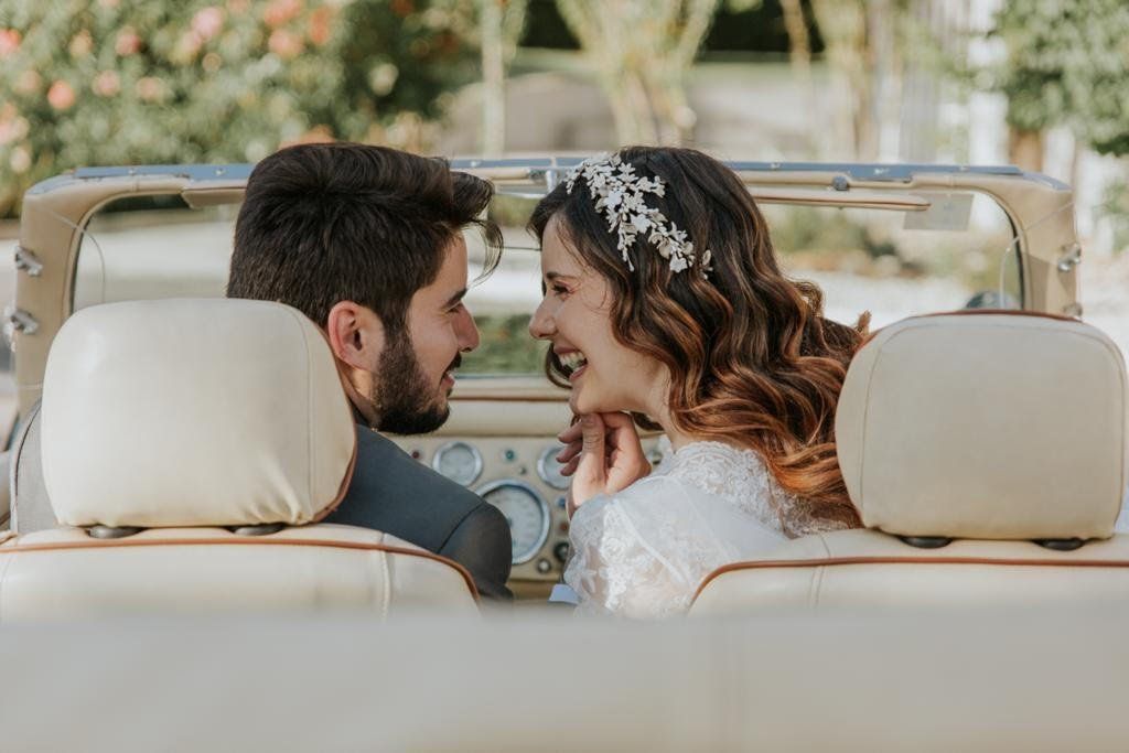 diademas de novia para pelo suelto