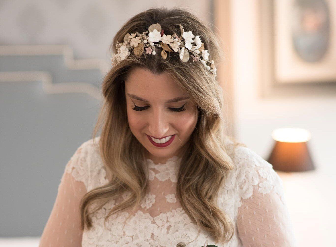 tienda de tiaras de flores personalizadas